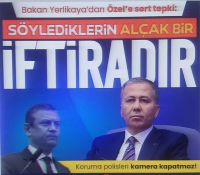 Bakan Yerlikaya'dan Özgür Özel'e bant tepkisi!