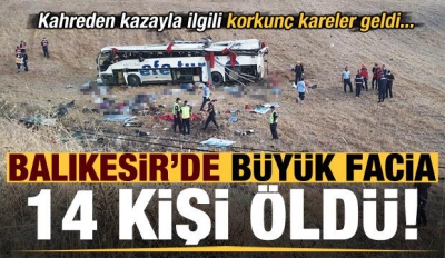Balıkesir'de feci kaza! Otobüs takla attı: 14 kişi öldü, 18 kişi yaralandı...
