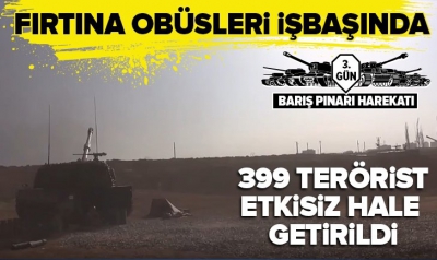 Barış Pınarı Harekatı'nda 3. gün! İşte öldürülen terörist sayısı.