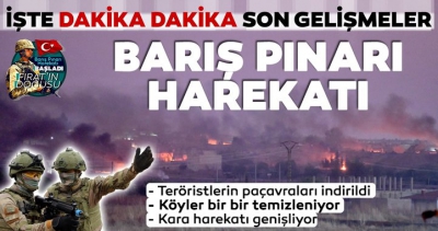 Barış Pınarı Harekatı'nda 2. gün! İşte Barış Pınarı Harekatı'nda son dakika gelişmeler..
