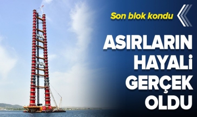 Başkan Erdoğan 1915 Çanakkale Köprüsü'nün temel atma törenine video konferans ile katıldı