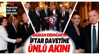 Başkan Erdoğan sanatçı ve sporcularla iftarda bir araya geldi...