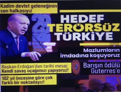 Başkan Erdoğan 29 Ekim Özel Programı’nda konuştu: Terör tehdidini tamamen sıfırlamaya kararlıyız