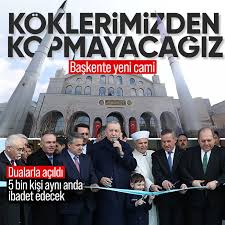 Başkan Erdoğan 5 bin kişilik caminin açılışını yaptı: Milli ve manevi kimliğimize sahip çıkmaya devam edeceğiz