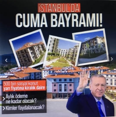 Başkan Erdoğan 500 bin sosyal konut projesinin detaylarını bugün açıklayacak!
