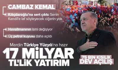 Başkan Erdoğan açılış programında vatandaşlara dinletti: Mardin'e özel Türkiye Yüzyılı şarkısı! 4 dilde seslendirildi. 