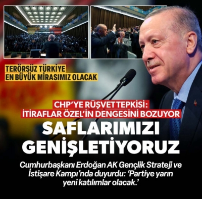 Başkan Erdoğan AK Gençlik kampında açıkladı: 