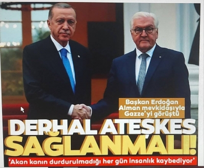 Başkan Erdoğan, Almanya Başbakanı Scholz ile ortak basın toplantısı düzenledi