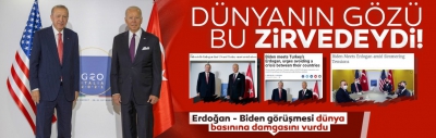 Başkan Erdoğan-Biden görüşmesi dünya basınında