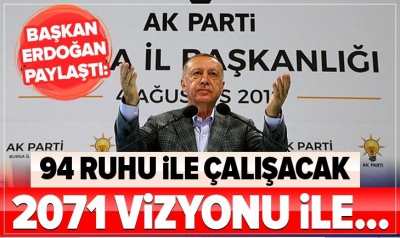 Başkan Erdoğan Bursa'da AK Parti Teşkilat yemeğinde konuştu: MHP ile güç birliğine devam edeceğiz..