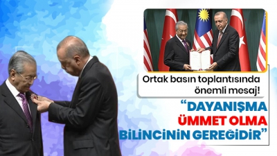 Başkan Erdoğan: Dayanışma ümmet olma bilincinin gereğidir,