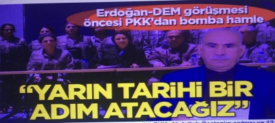 Başkan Erdoğan-DEM görüşmesi öncesi PKK’dan bomba hamle: Yarın tarihi bir adım atacağız