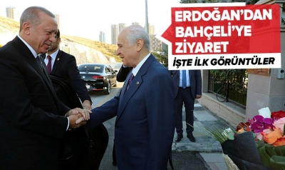 Başkan Erdoğan, Devlet Bahçeli'yi ziyaret etti.