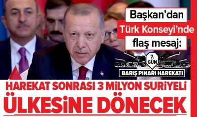Başkan Erdoğan duyurdu! 'İki milyon Suriyeli geri dönecek'.