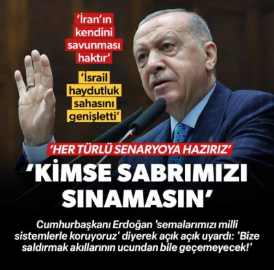 Başkan Erdoğan ecdadı andı İsrail'i uyardı: 