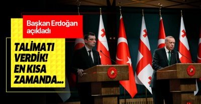 Başkan Erdoğan: Gürcistan ile ticaret hacmimizi 3 milyar dolara çıkaracağız.