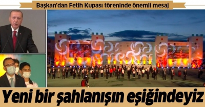 Başkan Erdoğan, İçinde bulunduğumuz olağanüstü durumun fetih coşkumuza engel olmasına müsade etmiyoruz..