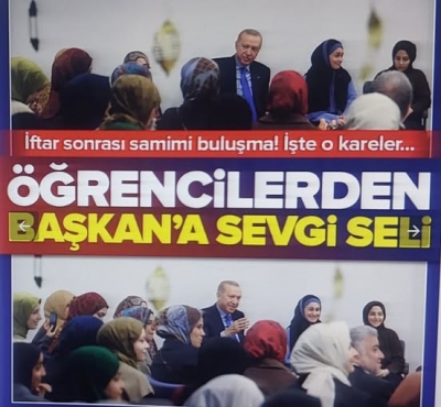 Başkan Erdoğan iftar sonrası İstanbul'da kız öğrenci yurdunu ziyaret etti