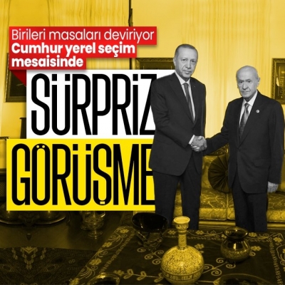 Başkan Erdoğan ile MHP lideri Devlet Bahçeli'den sürpriz görüşme!