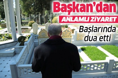 Başkan Erdoğan ile yaşlı teyze arasında gülümseten sohbet.