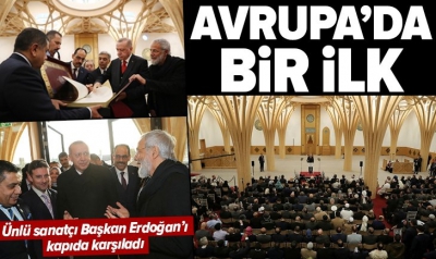 Başkan Erdoğan İngiltere'deki Cambridge Camisi'ni açtı.