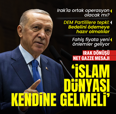 Başkan Erdoğan Irak dönüşü operasyon sinyali verdi: Bataklığı kurutacağız | İsrailli hırsız teröristlere müsaade edemeyiz 