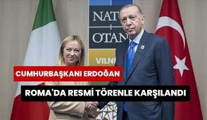 Başkan Erdoğan İtalya Başbakanı Giorgia Meloni ile bir araya geldi