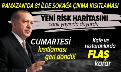 Başkan Erdoğan kabine sonrası açıkladı: Ramazan ayında 81 ilde sokak kısıtlaması uygulanacak 