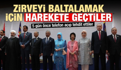 Başkan Erdoğan Kuala Lumpur Zirvesi’nin sergi alanını gezdi.