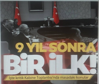 Başkan Erdoğan liderliğindeki Kabine 9 yıl aradan sonra Çankaya Köşkü'nde toplanıyor 