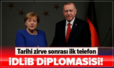 Başkan Erdoğan Merkel ile görüştü.
