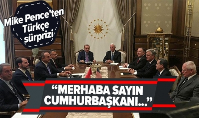 Başkan Erdoğan-Mike Pence görüşmesinin perde arkası, Görüşmede dikkat çeken masa düzeni.