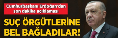 Başkan Erdoğan: Milletten umutlarını kesenler suç örgütlerine bel bağlamış durumdalar 