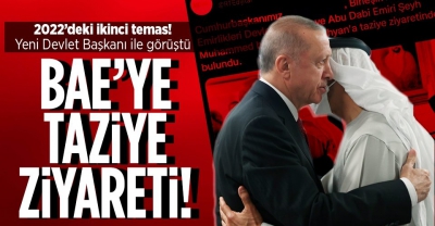 Başkan Erdoğan Muhammed bin Zayed ile görüştü