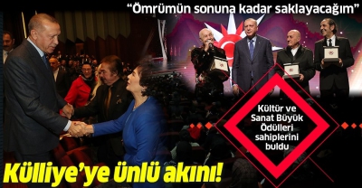 Başkan Erdoğan ödülleri kendi elleriyle takdim etti...