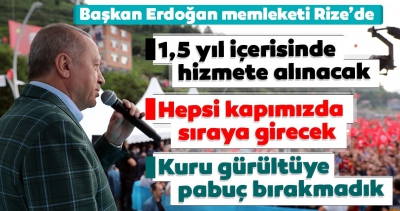 Başkan Erdoğan: 'Önce millet, önce memleket' diyen herkesle çalışmaya hazırız.