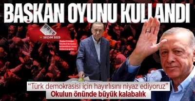 Başkan Erdoğan oyunu kullandı: Sonuçların Türk demokrasisi için hayırlı olmasını diliyorum 