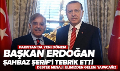  Başkan Erdoğan, Pakistan Başbakanı Şerif ile görüştü
