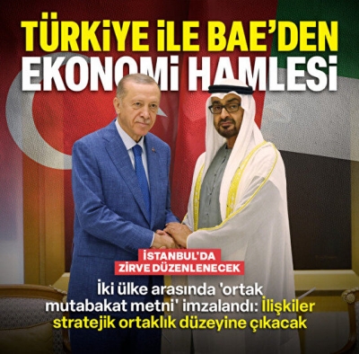 Başkan Erdoğan resmi törenle karşılandı: Türkiye ve BAE arasında 13 anlaşma 