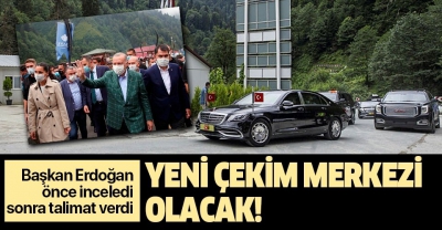Başkan Erdoğan Rize-Artvin Havalimanı inşaatında ve Ayder Yaylası'nda incelemelerde bulundu.