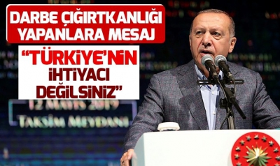 Başkan Erdoğan: Sanatçı sanatıyla konuşur, bu tür insanlara dalkavukluk yapmaz