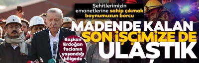 Başkan Erdoğan: Şehitlerimizin emanetlerine sahip çıkmak boynumuzun borcudur 