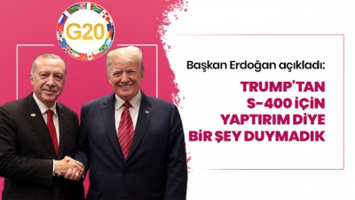 Başkan Erdoğan: Şu ana kadar yaptırım diye hiçbir şey duymadık.