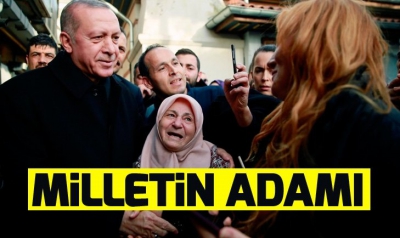 Başkan Erdoğan, tarihi Çınaraltı Çay Bahçesi'nde vatandaşlarla sohbet etti.