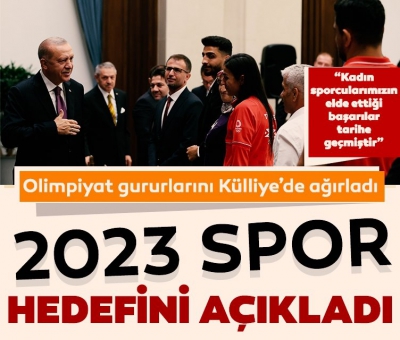 Başkan Erdoğan, Tokyo Olimpiyat Oyunları'nda madalya alan milli sporcularla bir araya geldi 