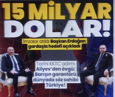 Başkan Erdoğan ve Azerbaycan Cumhurbaşkanı Aliyev'den ortak basın toplantısı: Türk dünyası birleşmeli 