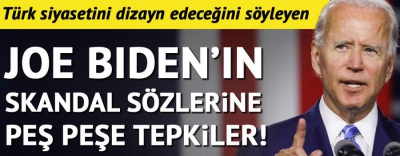 Başkan Erdoğan ve Türkiye'yi hedef almıştı! ABD'li Joe Biden'a CHP, PKK ve FETÖ dışında tepki yağdı.
