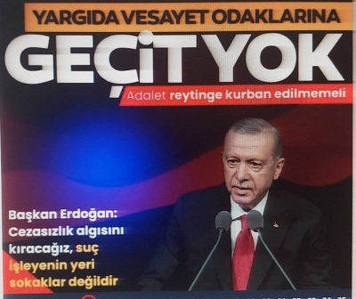 Başkan Erdoğan: Yargı gücünü adalete bağlılıktan alır