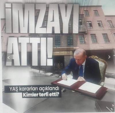 Başkan Erdoğan YAŞ kararlarını imzaladı! 