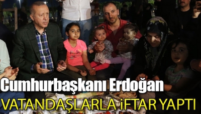 Başkan Erdoğan, Zeytinburnu sahilinde vatandaşlarla iftar yaptı...